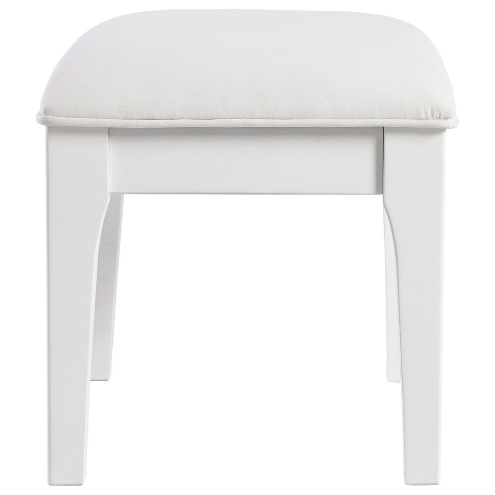 Millenium Chalanna Vanity Stool in Bright White, , large