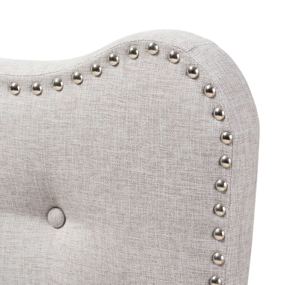 Baxton Studio Emma Twin Upholstered Headboard in Greyish Beige, , large
