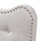 Baxton Studio Emma Twin Upholstered Headboard in Greyish Beige, , large