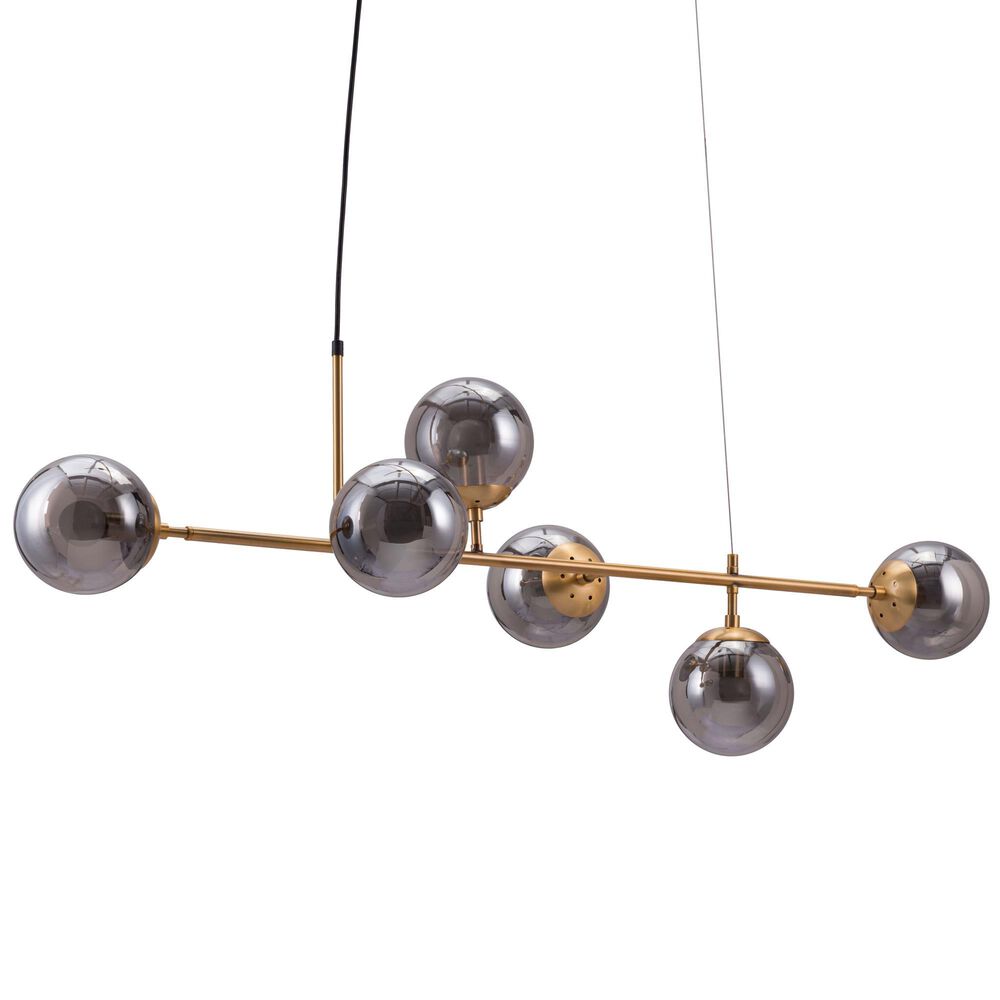 Zuo Modern Gisela Ceiling Lamp in Brass, , large