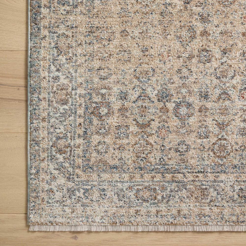 Angela Rose Blake 2&#39; x 3&#39; Beige and Denim Area Rug, , large