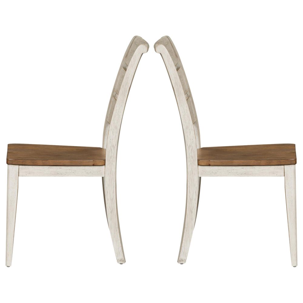 Belle Furnishings Farmhouse Reimagined Side Chair in White &#40;Set of 2&#41;, , large