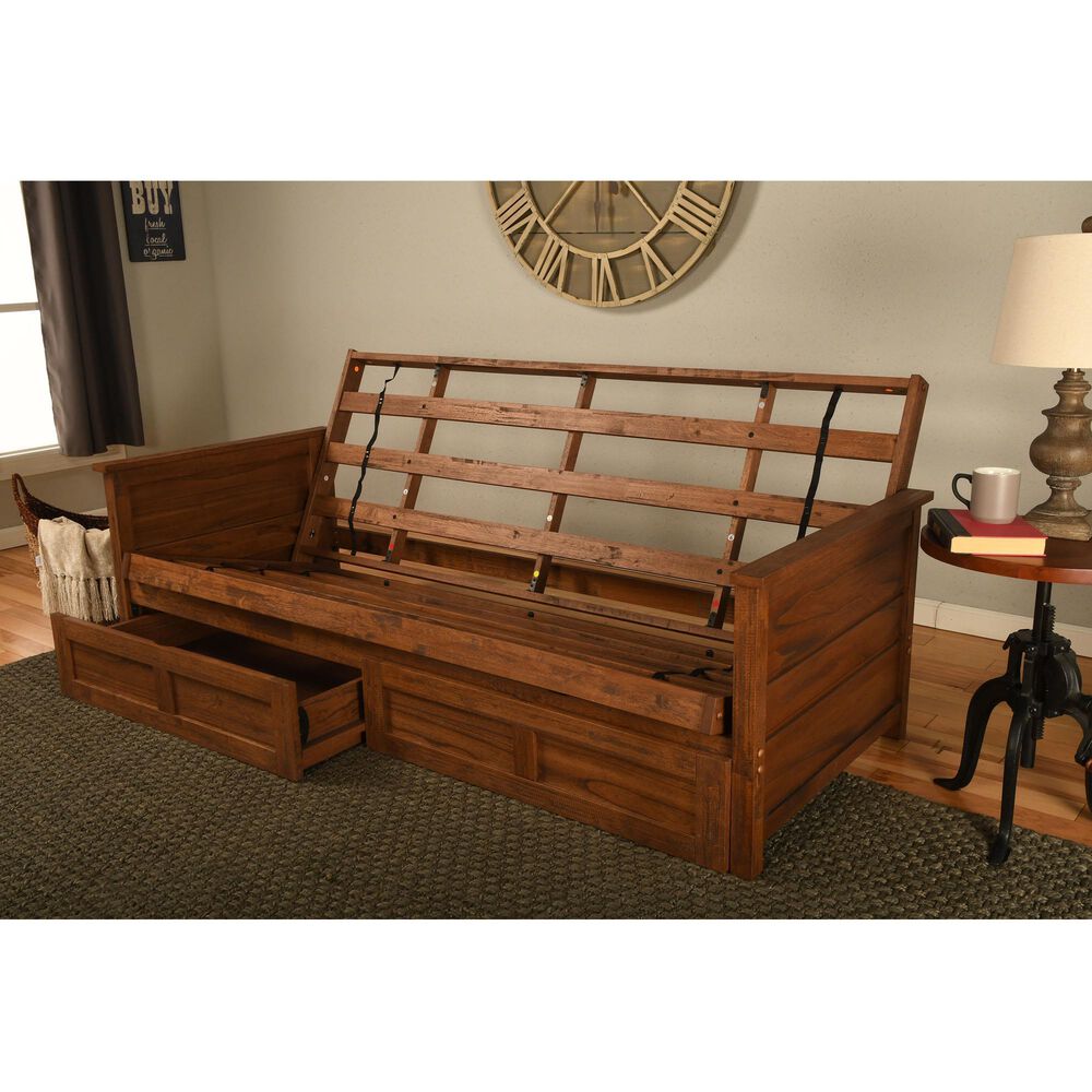 Kodiak Furniture Lexington Futon in Weathered Brown, , large