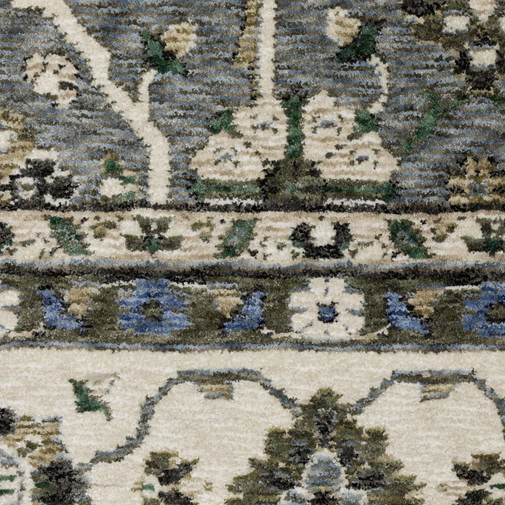 Oriental Weavers Hastings HA07H 9&#39;10&quot; x 12&#39;10&quot; Blue Area Rug, , large