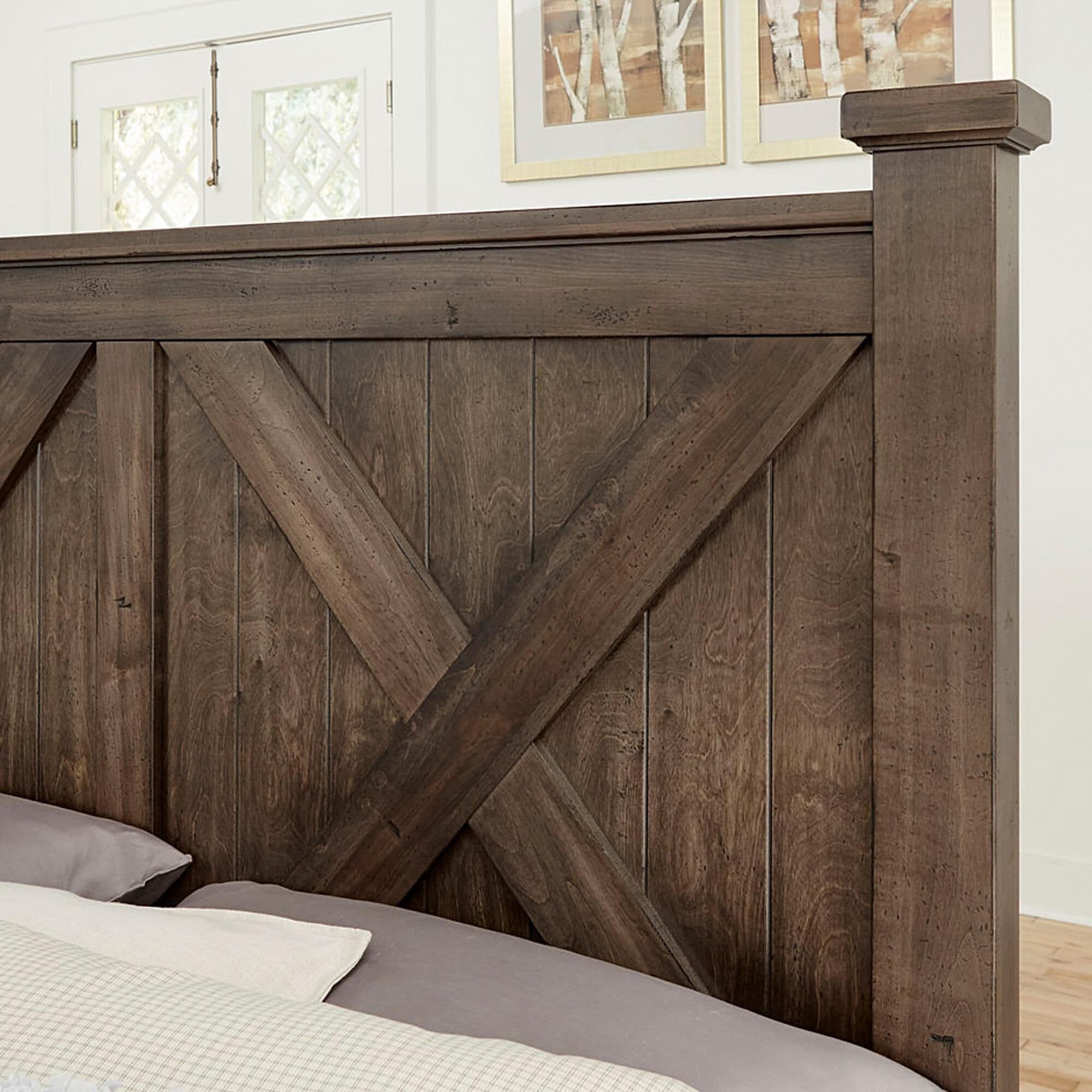 Viceray Collections Cool Rustic 3-Piece King Bedroom Set in Mink