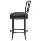 Armen Living Vince Swivel Counter Stool in Night Life Blue, , large