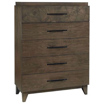 Urban Home Broderick 5 Drawer Chest in Wild Oats Brown, , large