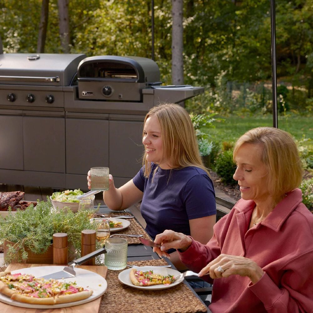 Tytus 4-Burner Gas grill w/ Pizza Oven in Gunmetal Gray, , large