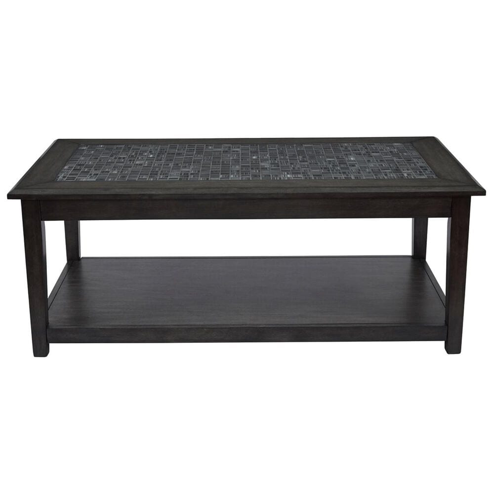 Waltham Cocktail Table with Lower Shelf in Grey, , large