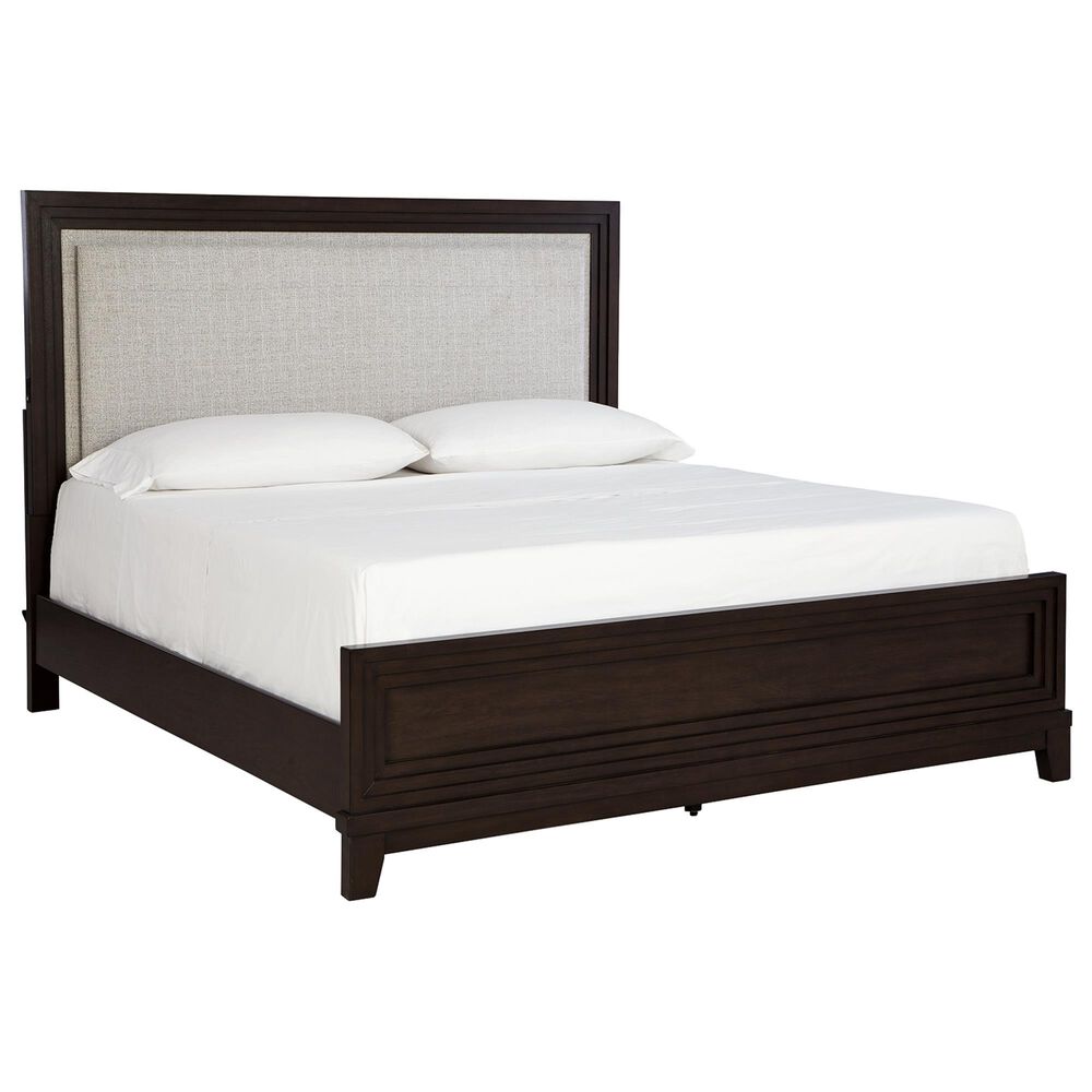 Ashley Neymorton 4-Piece Queen Bedroom Set in Dark Grayish Brown, , large