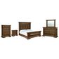 Millenium Frantanna 5 Piece California King Panel Bedroom Set in Brown, , large