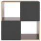 Ashley Glosmount 4-Cube Organizer in Cherry and Light Brown, , large