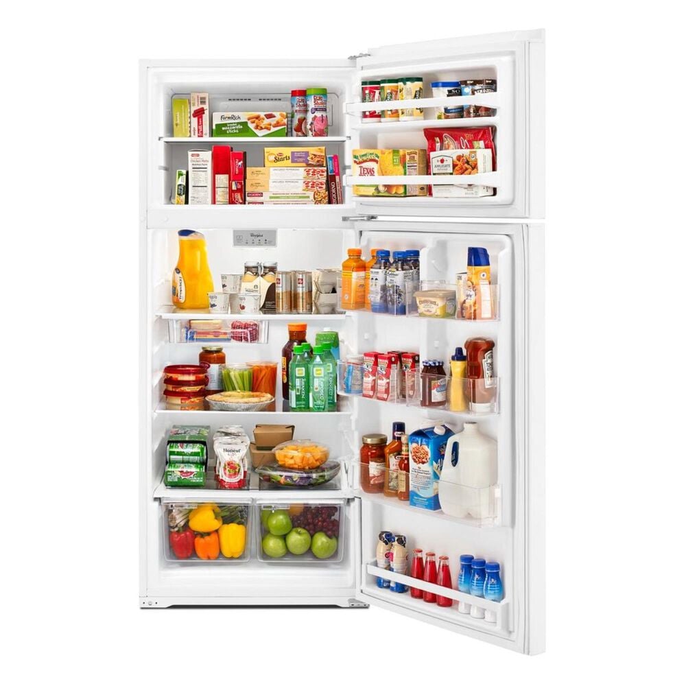 Whirlpool 18 Cu. Ft. 28-inch Wide Refrigerator Compatible With The EZ Connect Icemaker Kit in White, , large