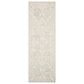 Safavieh Micro-Loop MLP507F 2"3" x 9" Light Grey and Ivory Runner, , large