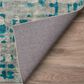 Dalyn Rug Company Brisbane Abstract 3" x 5" Teal Area Rug, , large