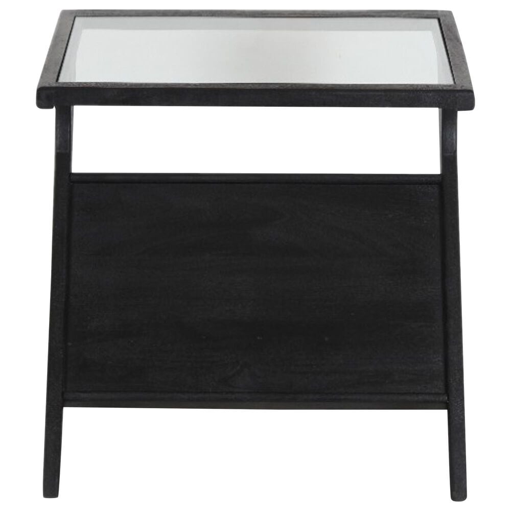 Porter Design Canberra Square End Table in Black, , large