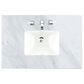 James Martin Vanities Chicago 36" Single Bathroom Vanity in Smokey Celadon with 3 cm Carrara White Marble Top and Rectangular Sink, , large