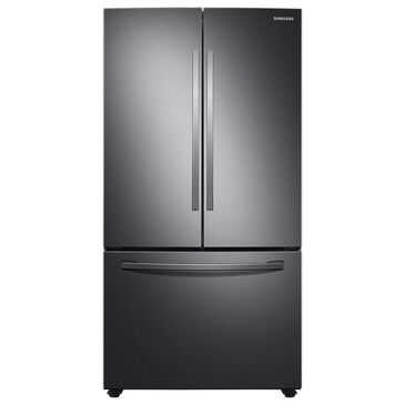 Samsung 28 Cu. Ft. 3-Door French Door Refrigerator in Fingerprint Resistant Black Stainless Steel, , large