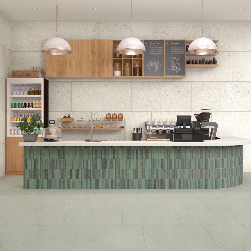 Dal-Tile Miramo Reef 1&quot; x 6&quot; Straight Joint on 11.5&quot; x 9.75&quot; Ceramic Mosaic Sheet, , large