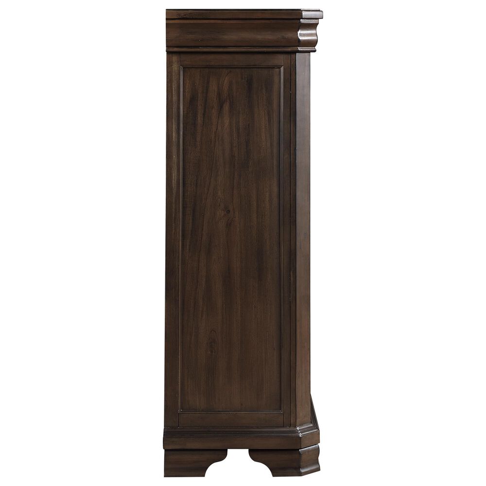 New Heritage Design Lyndhurst 5-Piece Queen Bedroom Set in Walnut Brown, , large