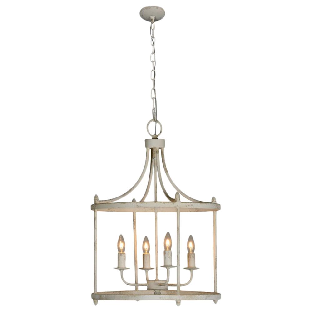 Southern Lighting Arlington-CW 4-Light Chandelier in White, , large