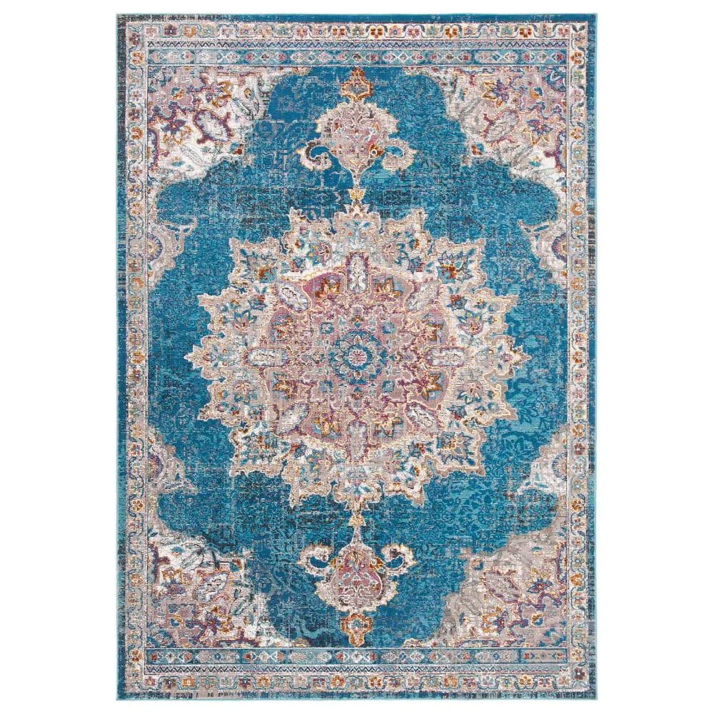 Safavieh Aria ARA103N 5"1" x 7"6" Blue and Ivory Area Rug, , large