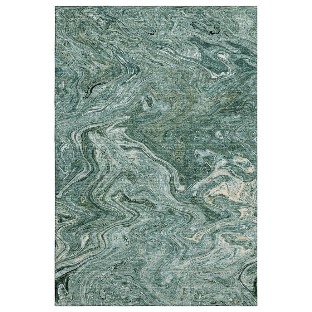 Dalyn Rug Company Ravenna RN8 9" x 12" Teal Area Rug, , large