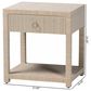 Baxton Studio Nata 1-Drawer Nightstand in Natural, , large