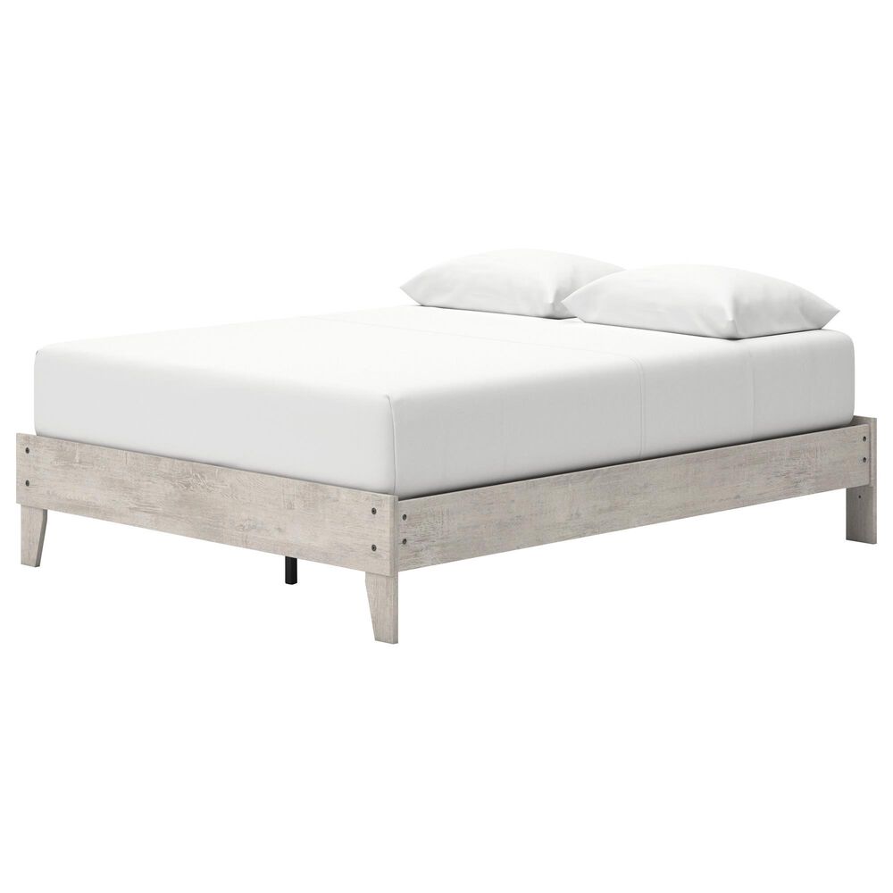 Ashley Shawburn Queen Platform Bed in Light Gray, , large