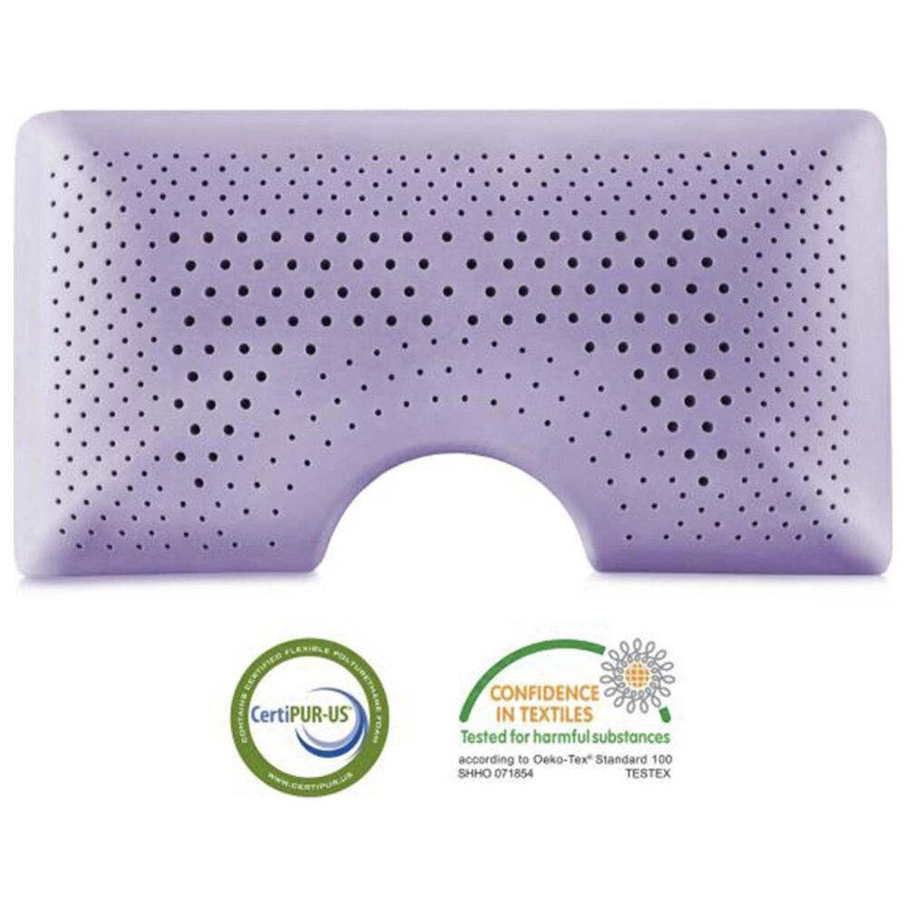 Malouf Queen Shoulder Dough Cooling Pillow in Lavender, , large