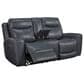 Ashley Next Move Power Reclining Console Loveseat in Admiral, , large