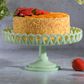 Gibson Overseas, Inc Highbrook 8.5" x 4.25" Jadeite Cake Stand in Green, , large