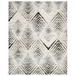 Safavieh Amsterdam AMS112A 8" x 10" Cream and Charcoal Area Rug, , large