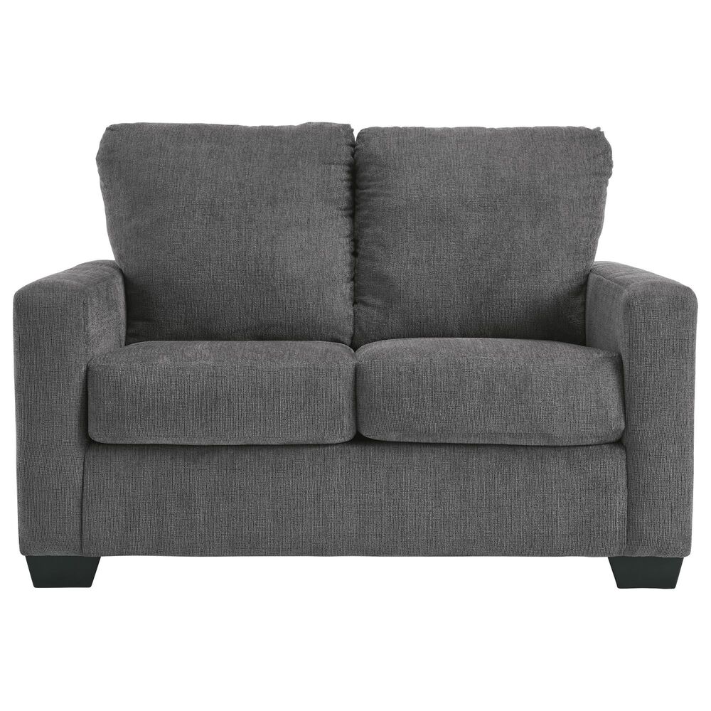 Ashley Rannis Stationary Twin Sofa Sleeper in Pewter, , large