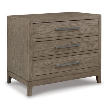 Millennium Chrestner 3 Drawer Nightstand in Gray, , large