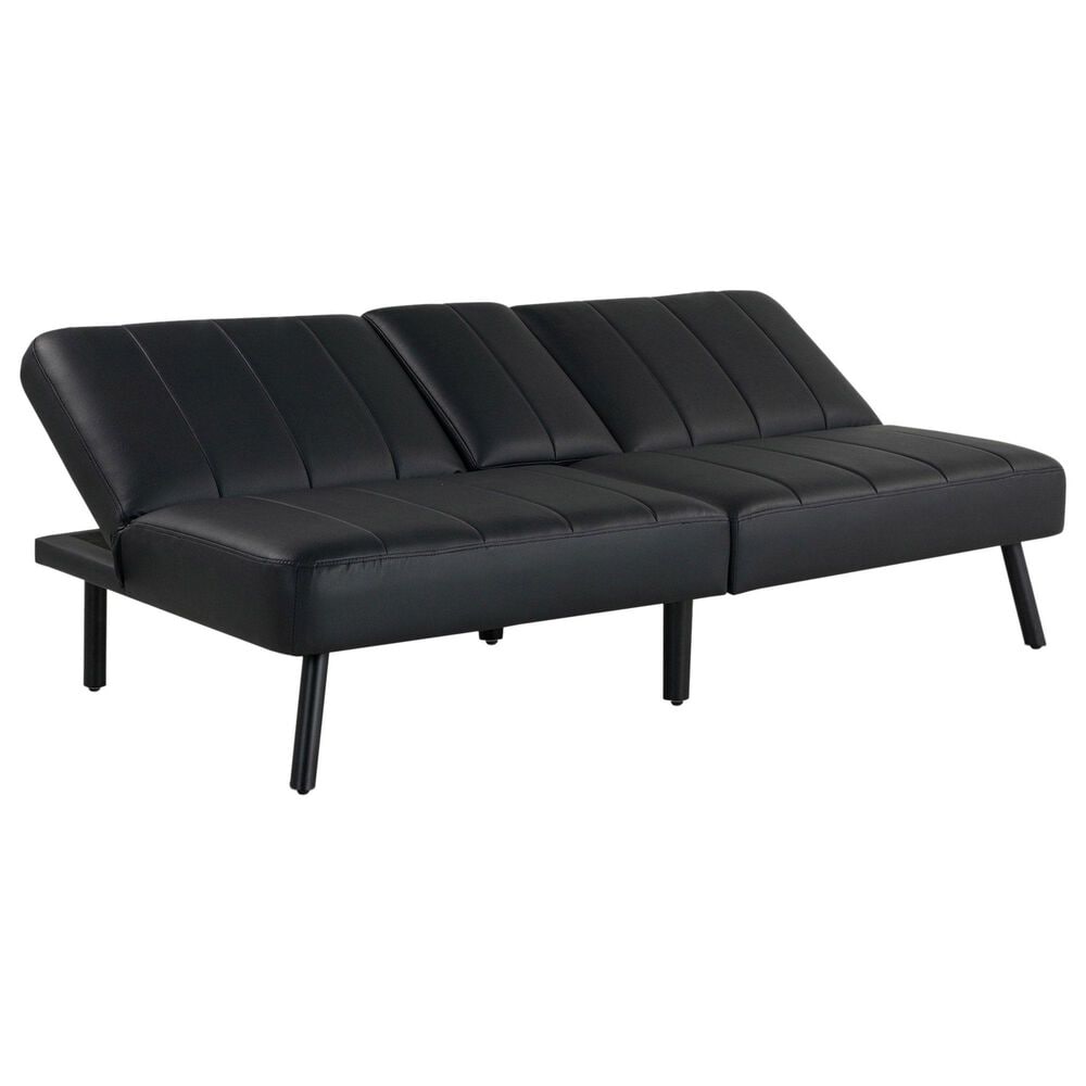 Lifestyle Solutions Cotez Convertible Sofa in Black, , large