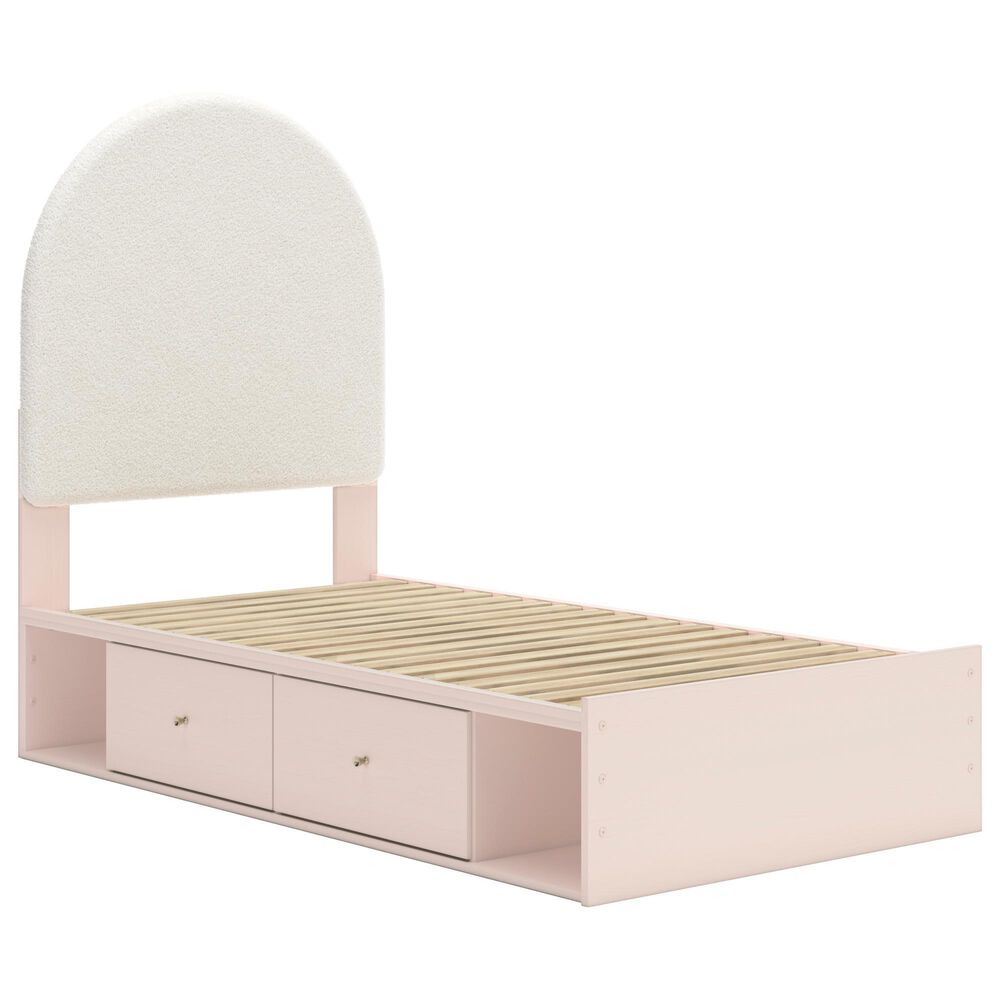 Ashley Wistenpine Twin Upholstered Panel Bed with 2 Storage Units, , large