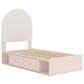 Ashley Wistenpine Twin Upholstered Panel Bed with 2 Storage Units, , large