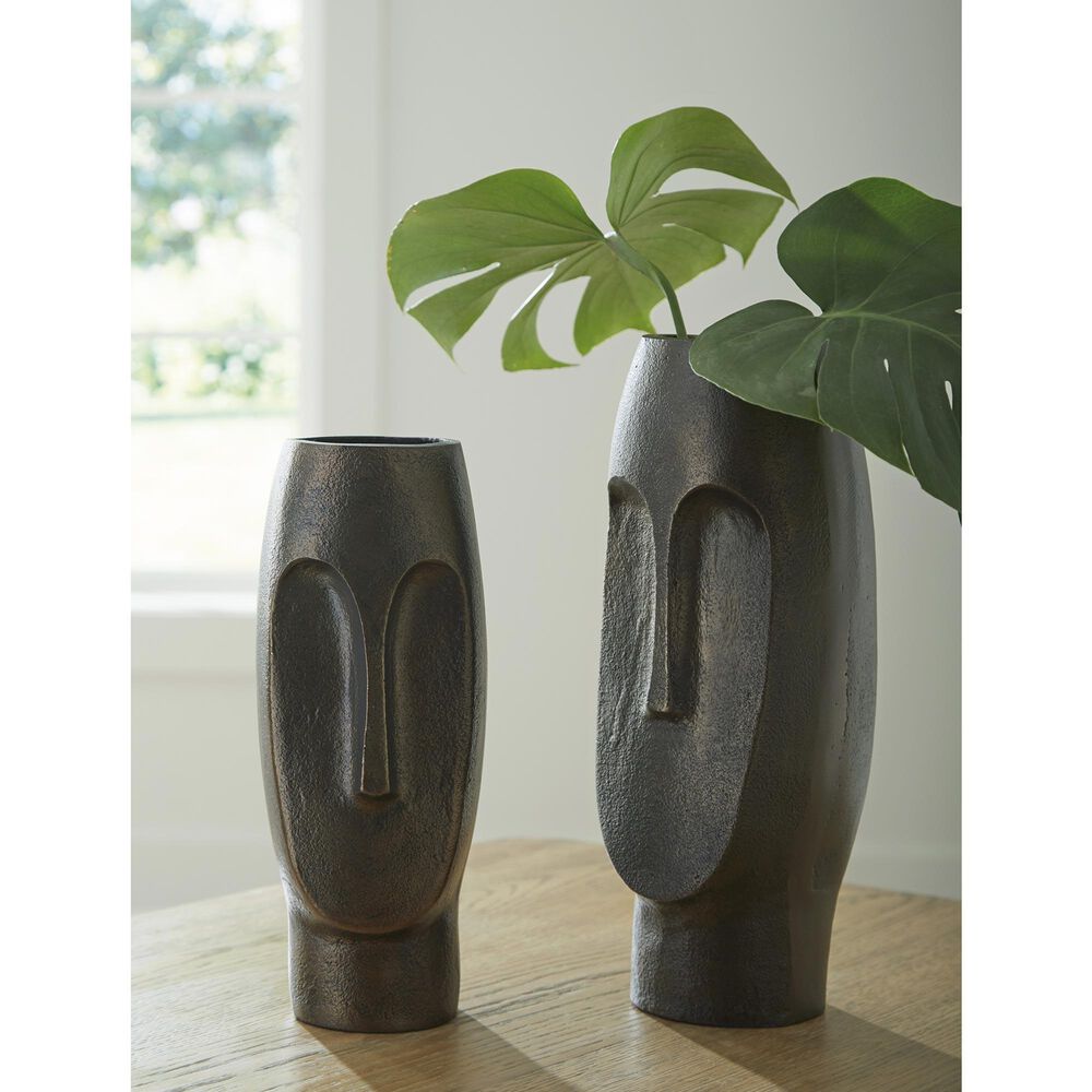 Ashley Elanman 10&quot; Vase in Antique Bronze, , large