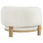 Coaster Lawler Barrel Back Accent Chair in Ivory, , large