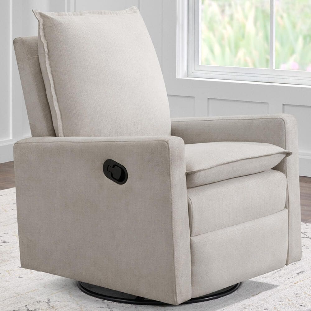 Oxford Baby Uptown Swivel Rocker Recliner in Sand, , large