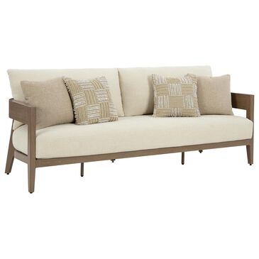 Ashley Serene Bay Patio Sofa in White, , large