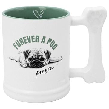 Pavilion 20 Oz Pug Person Mug in White, , large