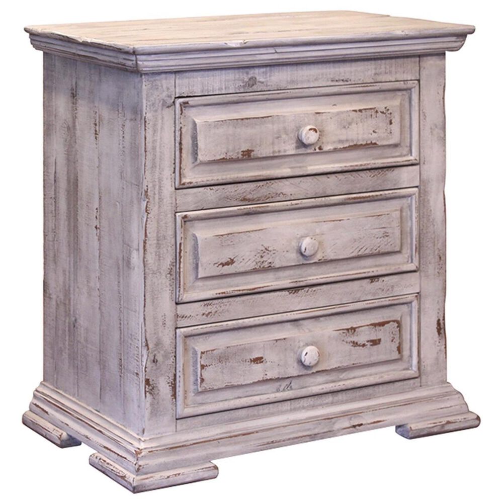 Fallridge Terra White 4 Piece Queen Bedroom Set in Vintage White, , large
