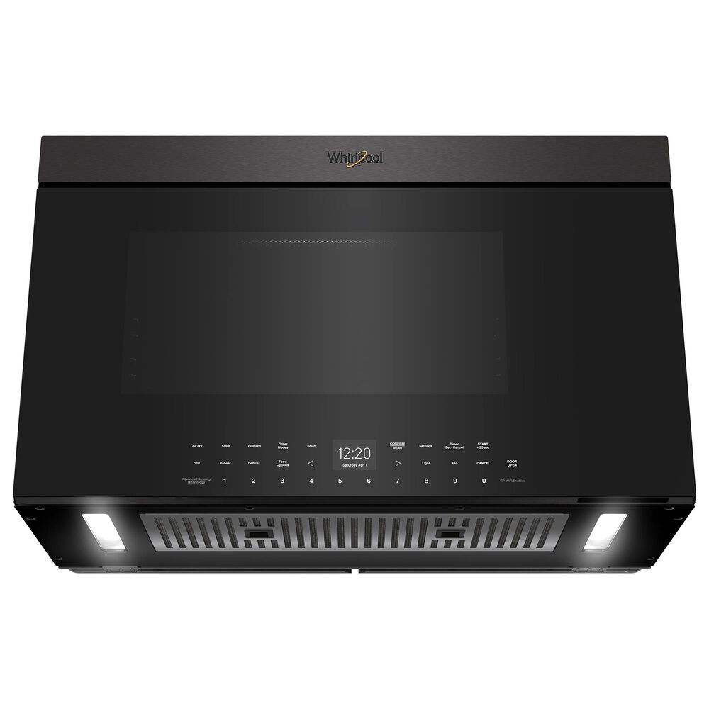 Whirlpool 1.1 Cu. Ft. Over-the-Range Microwave with Splash Control in Black Stainless, , large