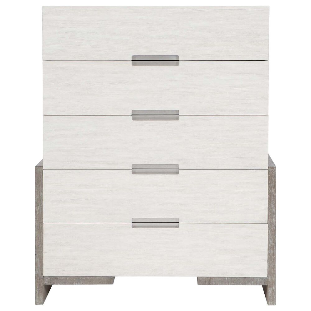 Bernhardt Foundations Tall Drawer Chest in Linen and Light Shale, , large