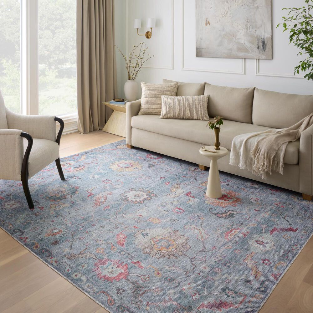 Loloi II Elysium Denim and Multicolor 5&#39; x 7&#39;6&quot; Area Rug, , large
