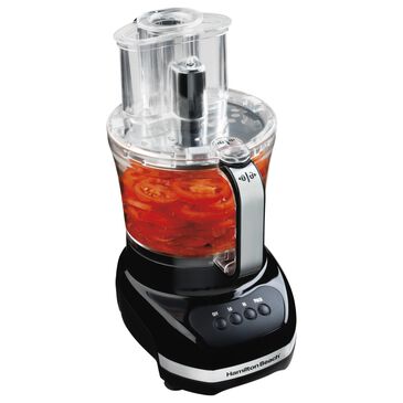 Hamilton Beach 14-Cup Big Mouth Duo Plus Food Processor with Touch Pad Controls in Black, , large