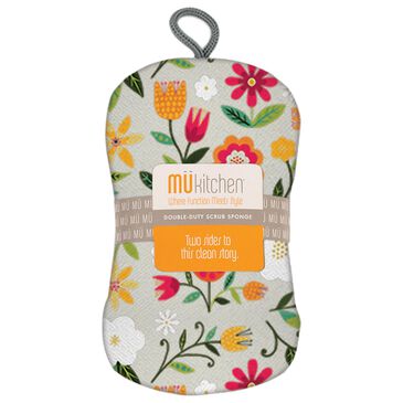 Mukitchen 6" Scrub Sponge in Floral, , large