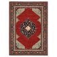 Oriental Weavers Lilihan Medallion 5503M 6"7" x 9"6" Red and Blue Area Rug, , large